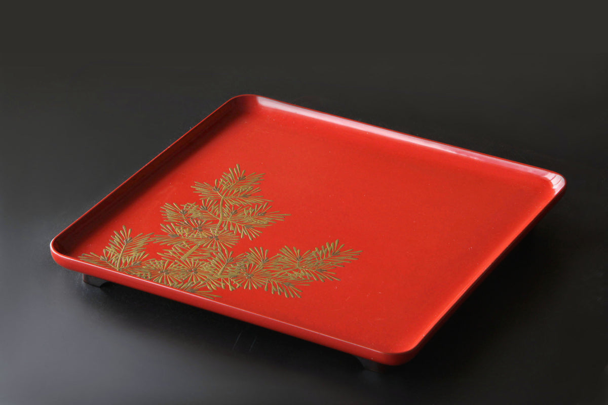 Vintage Ryukyu Urushi Tray Obon 沖縄 琉球漆器 Vintage Ryukyu