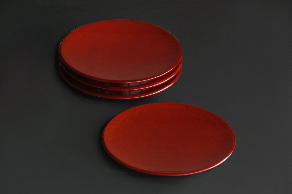 15.2cm / Goto-nuri Red Lacquer Plate | Japanese Wooden Craft