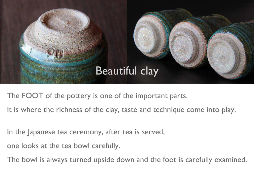 Beautiful clay of Japanese pottery. 