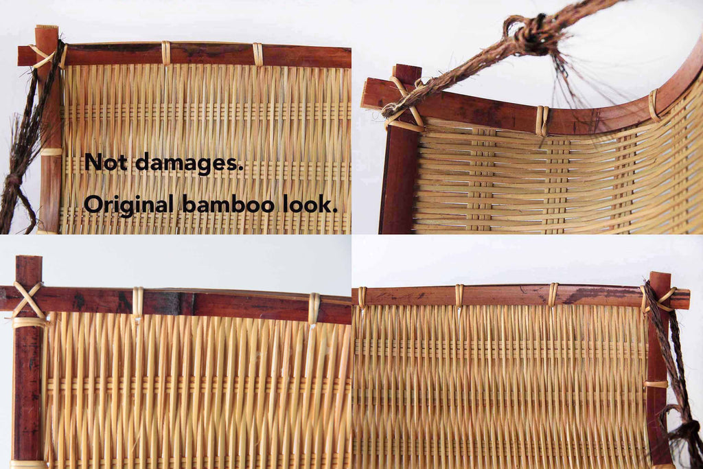 Japanese bamboo baset, tableware 