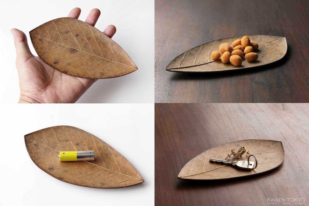 natural leaf Japanese tableware 