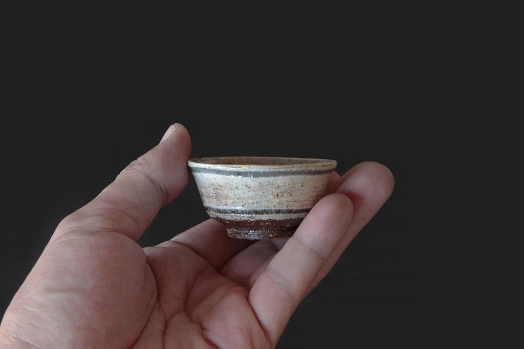 Sake cup by a noted Japanese potter Matajiro Kawamura. 