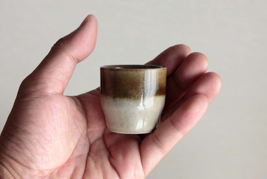 Sake cup. Japanese Mashiko pottery