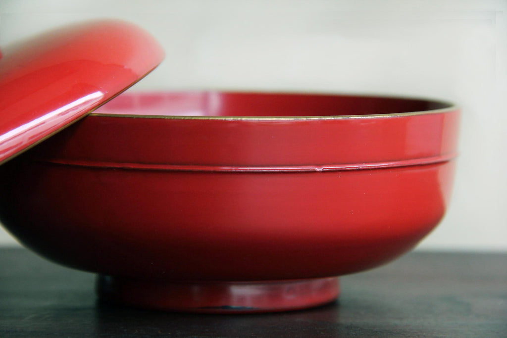 red antique owan bowl
