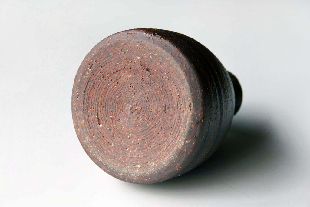 Japanese brown  Sake bottle