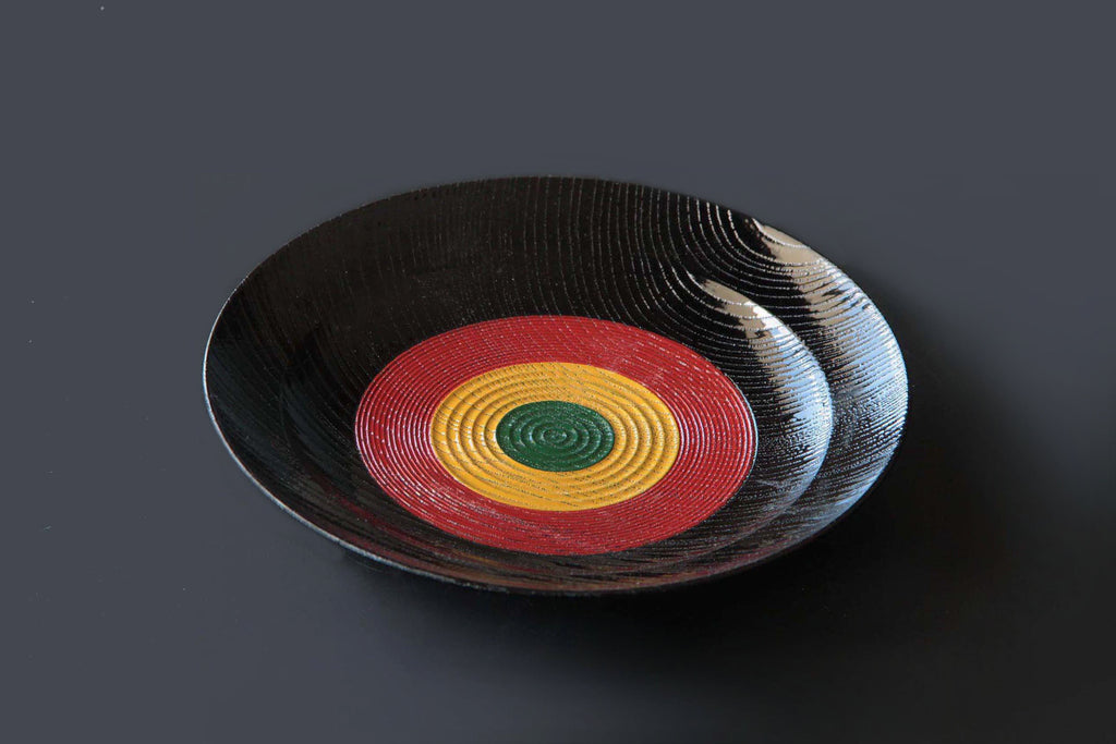 wooden plate by Japanese high skilled artisan.