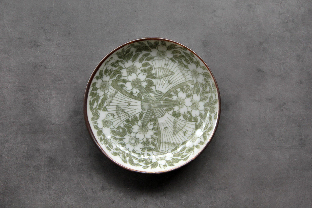 Antique Japanese porcelain, small retro dish