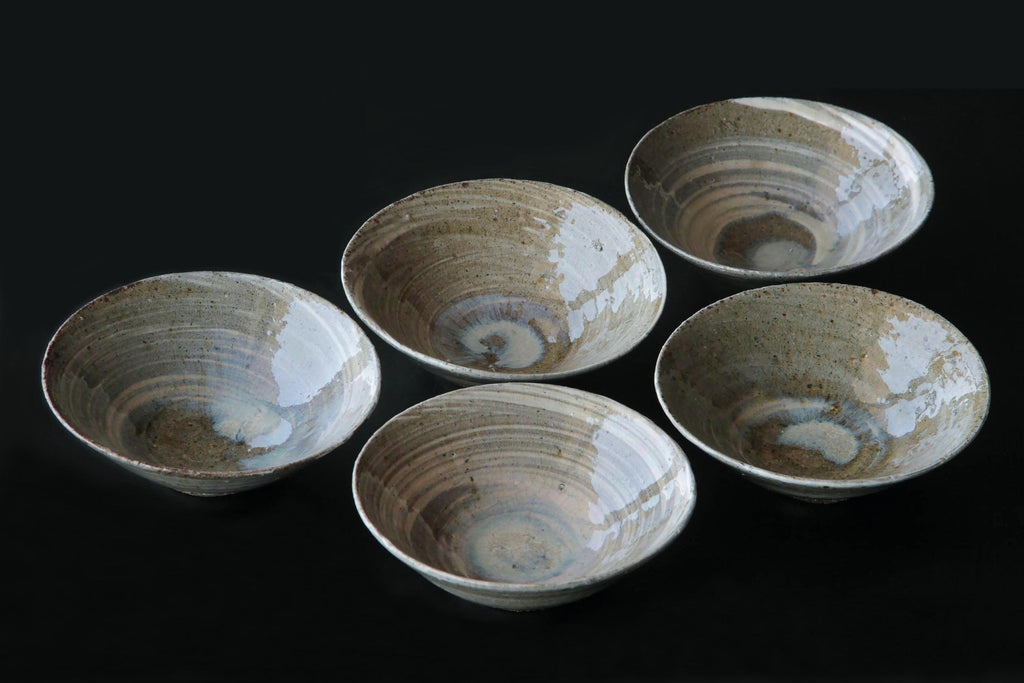 Ceramic bowl by Tetsu Ogawa, a noted Japanese potter 