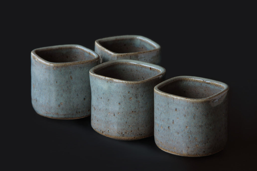 lavender glaze ceramic tea cup