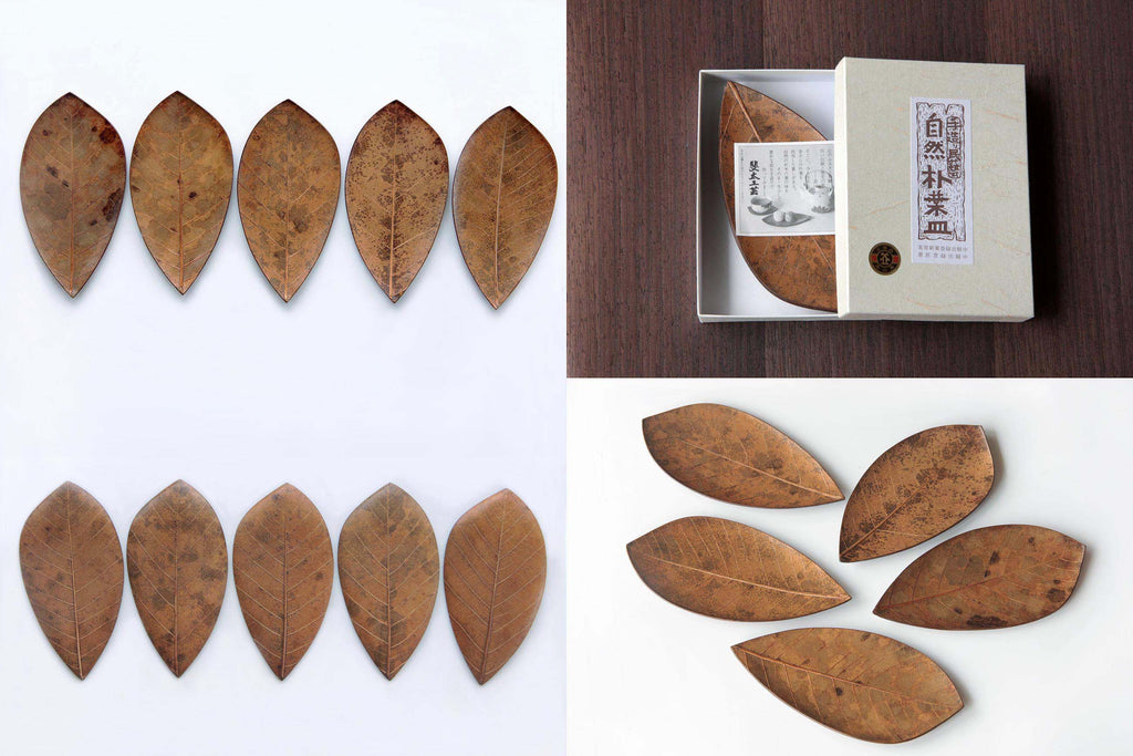 Japanese craft, natural leaf plate.