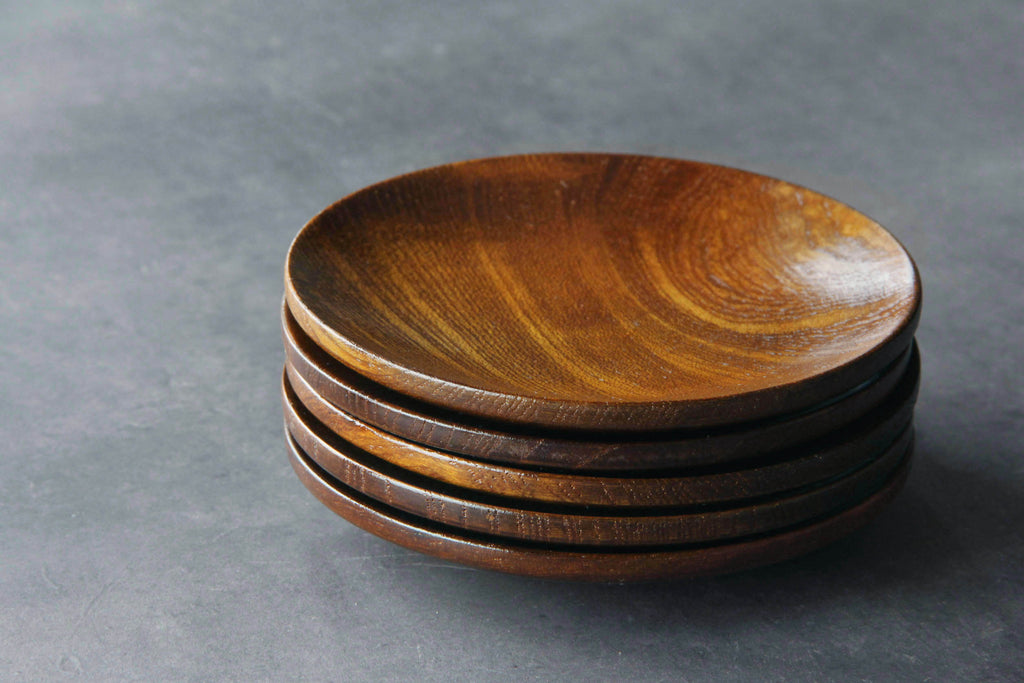 Japanese tableware . Small wooden plate.
