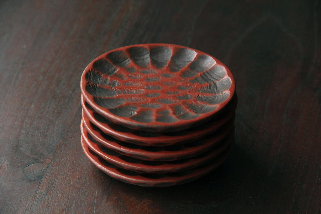 carved wooden dish, Japanese artisan craft