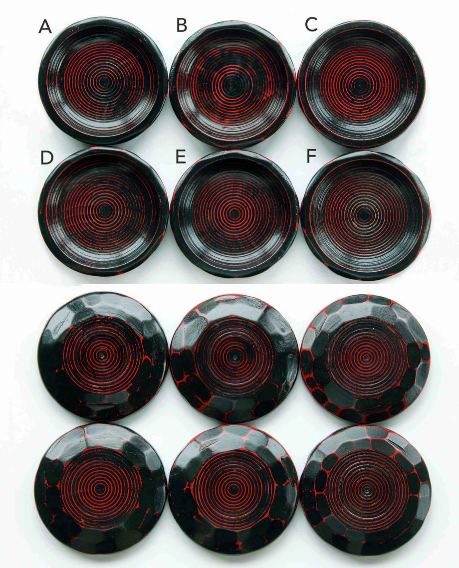Hand Carved Wooden Saucer | Urushi Lacquer – KinsenTOKYO