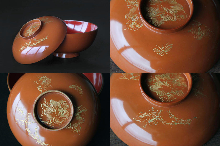 Antique Owan Bowl – Japanese Urushi Lacquerware Tableware