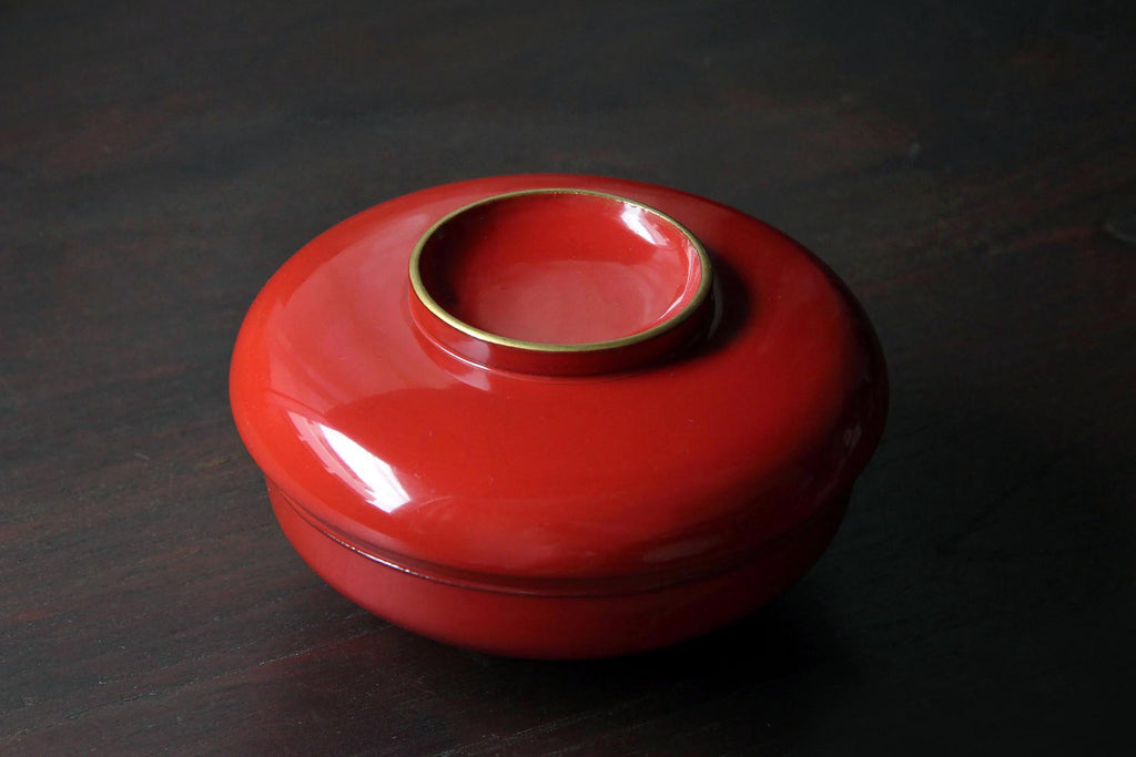 Japanese lacquerware lidded owan bowl