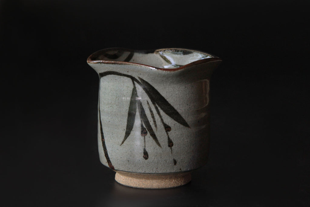 Karatsu pottery cup. 