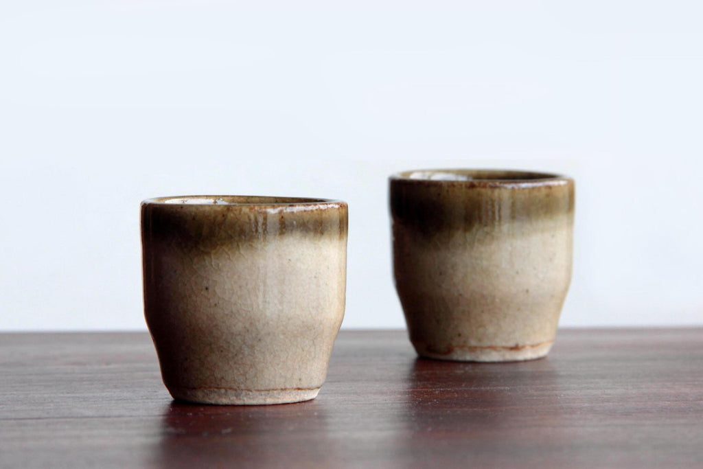 Sake cup. Japanese Mashiko pottery