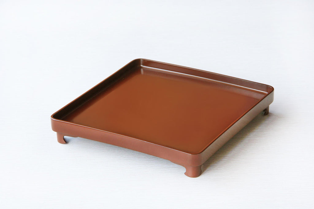 Japanese Ozen tray, individual tray with foot for Kaiseki food