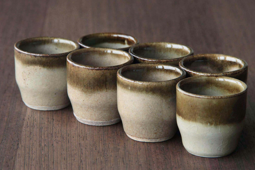 Sake cup. Japanese Mashiko pottery