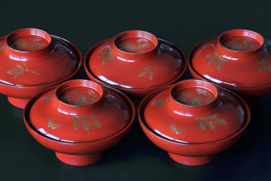Antique Japanese Owan Bowl – Urushi Lacquer Tableware – KinsenTOKYO