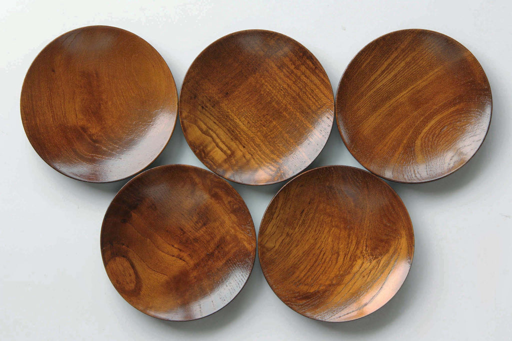 Japanese tableware . Small wooden plate.
