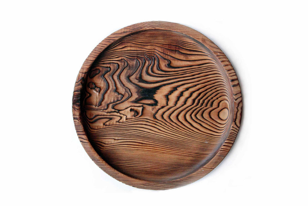 Japanese cedar tray with beautiful wood grain.