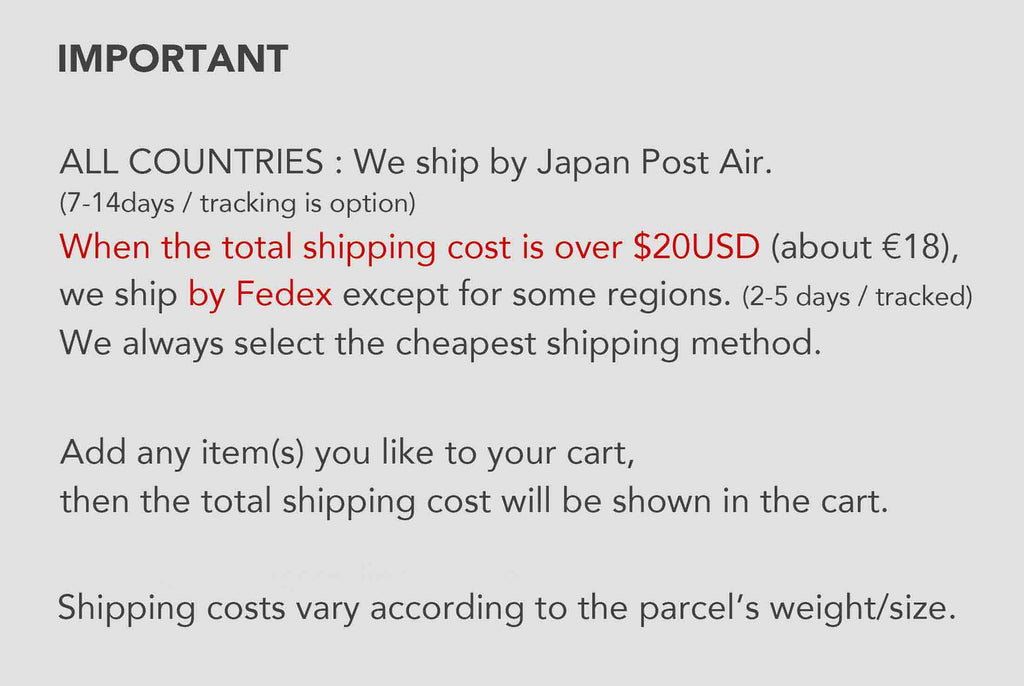 This page contains information about shipping charges