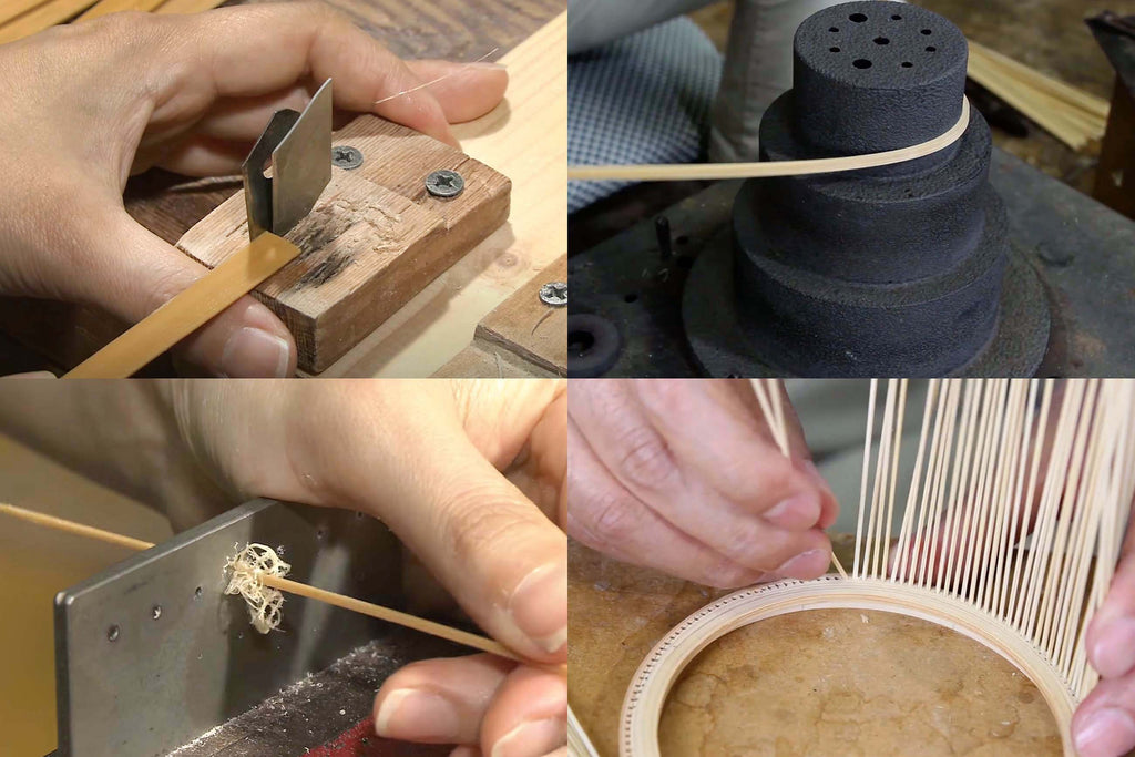 Japanese bamboo basket vase