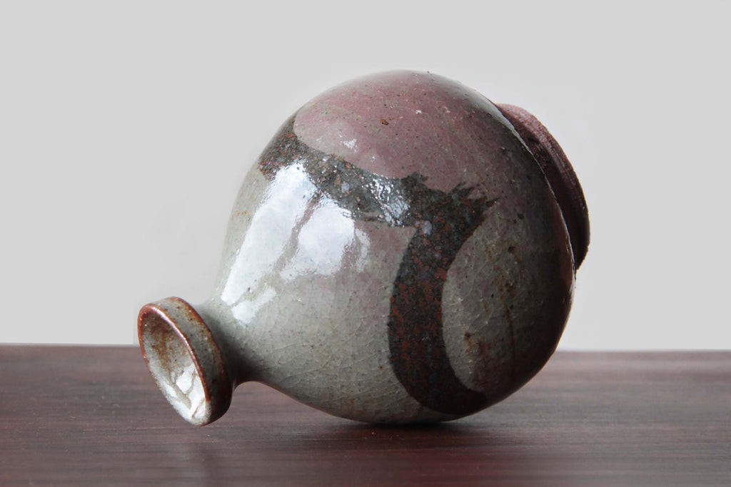 Japanese Sake bottle by a noted potter.