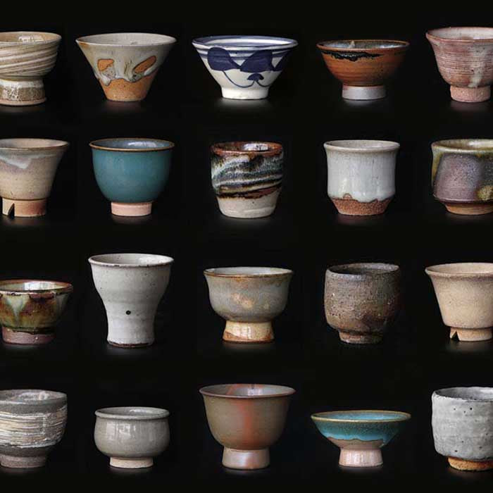 Japanese sake cup collection