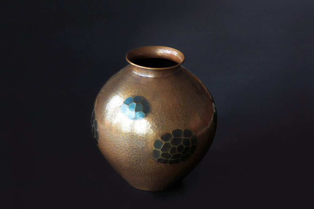 Copper vase by Gyokusendo Japan