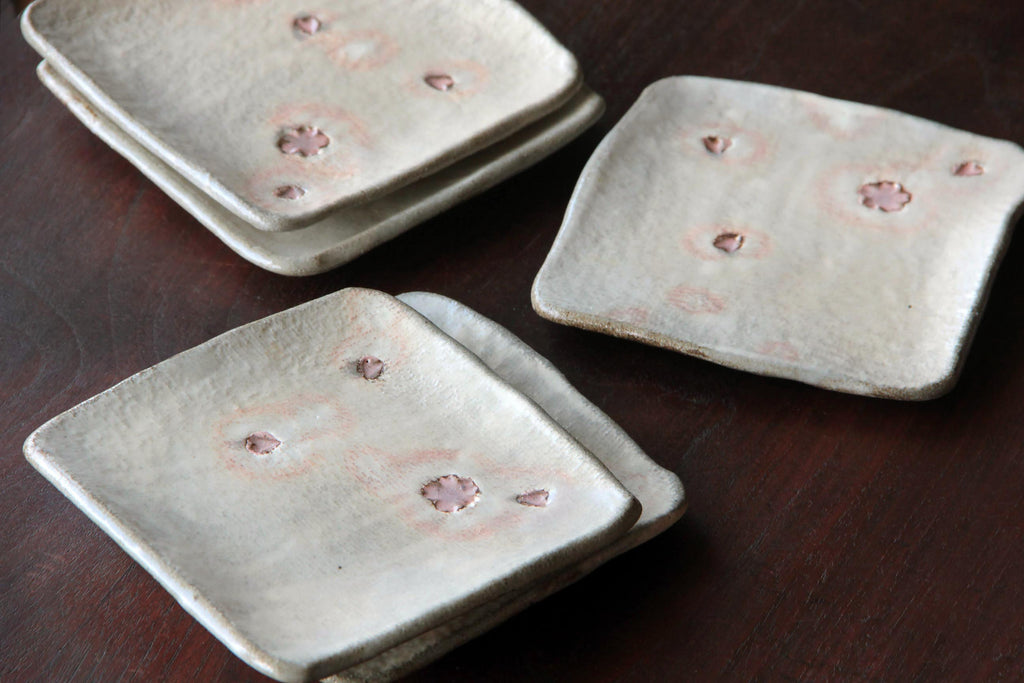 Japanese ceramic tableware, square plate