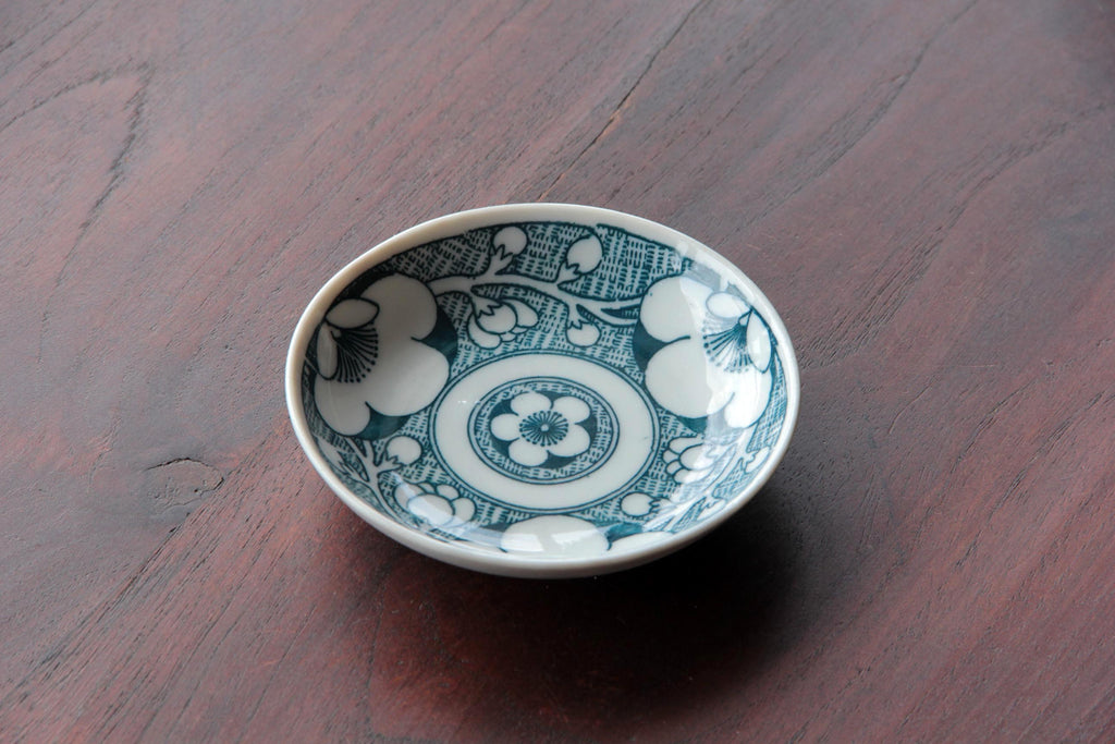 Japanese antique dish, Inban print tableware 