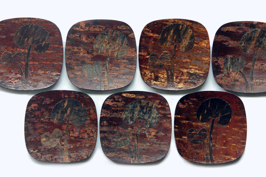 12.8cm / Cherry Bark Wooden Plate | Kabazaiku – KinsenTOKYO