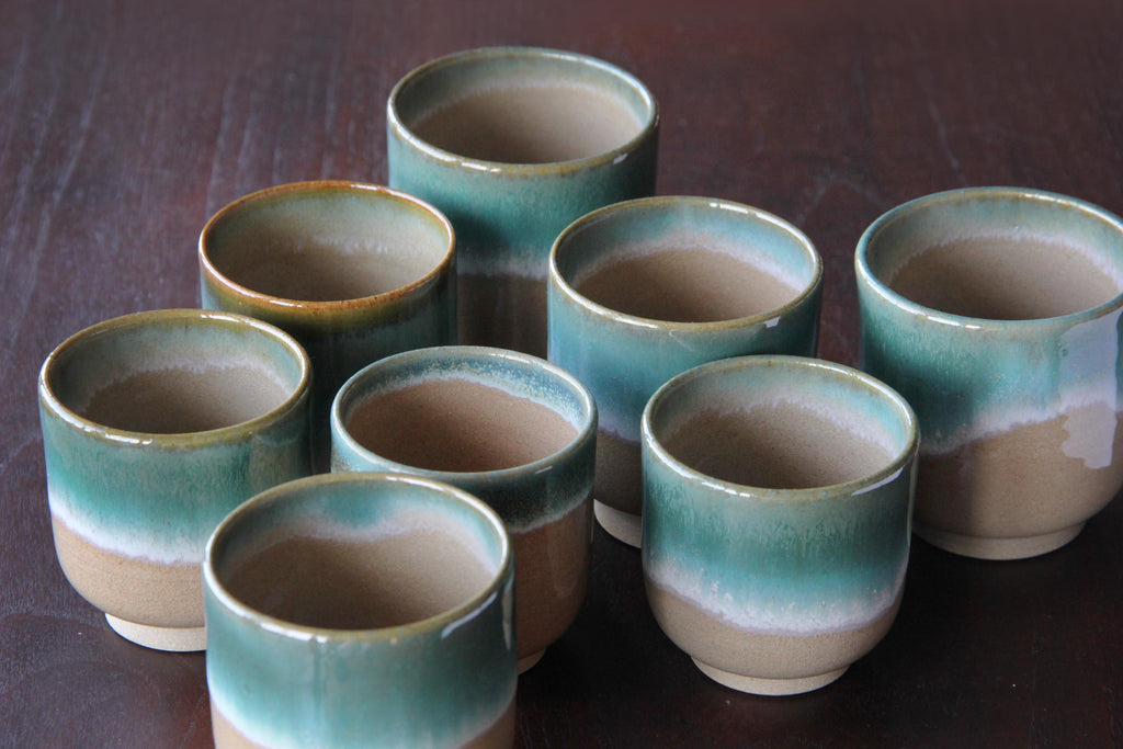 Japanese Agano ware, green tea cup