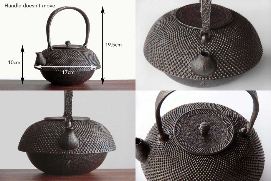 970ml Japanese Tetsubin – Vintage Nanbu Cast Iron Kettle for Tea