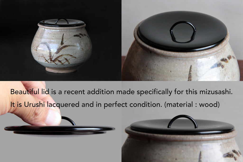 Composite view showing the newly made urushi lacquered wooden lid from different angles.