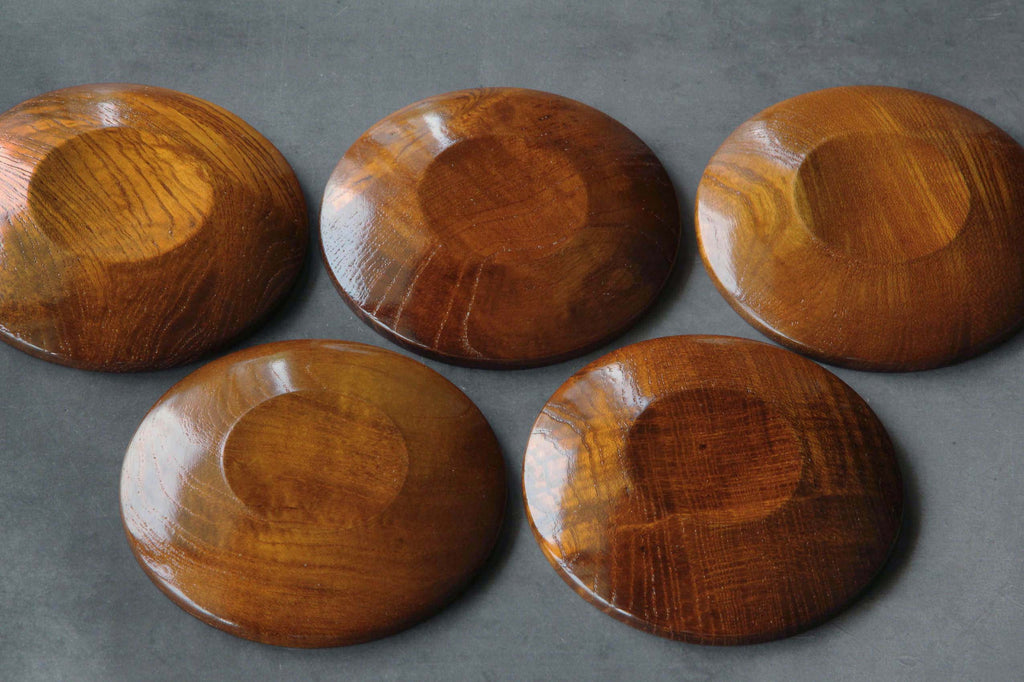 Japanese tableware . Small wooden plate.