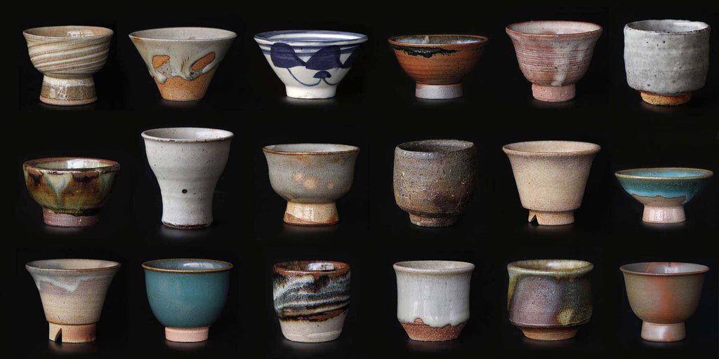 Japanese sake cup collection