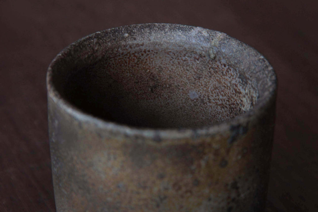 Ceramic tea cup, Bizen yaki