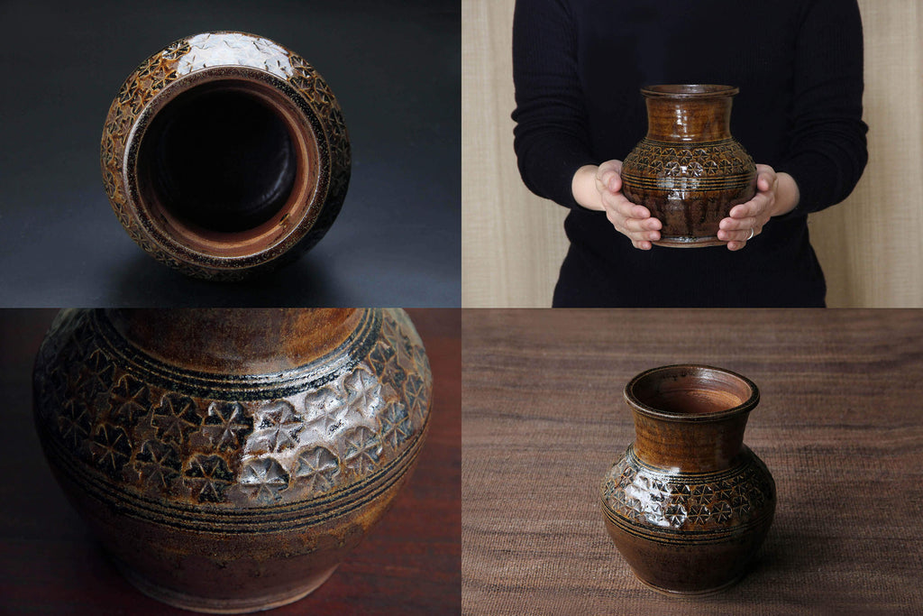vase by Ichiro Kimura, Japanese pottery artist