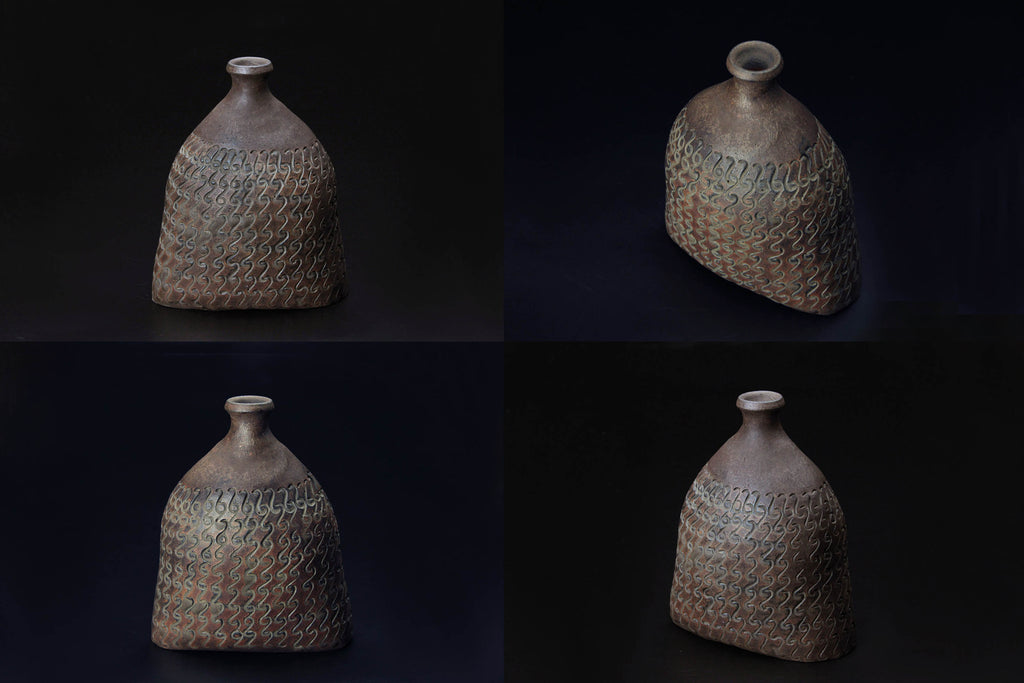 ceramic art, vase, Japanese pottery 