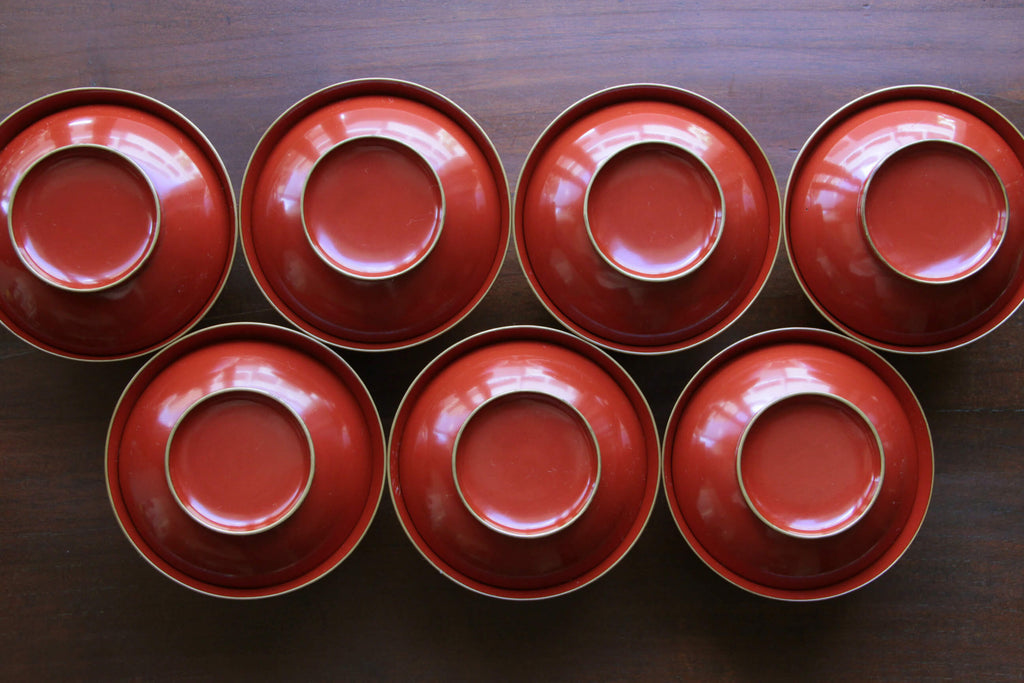 miso soup bowl, Antique lacquerware bowls