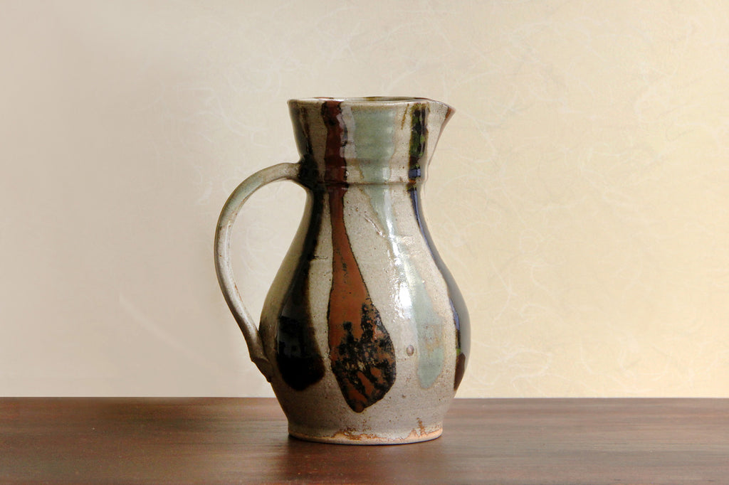 Mashiko pottery, ceramic vase, pitcher