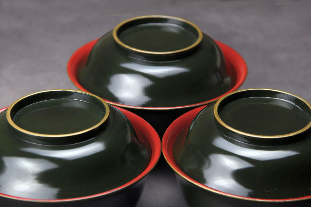 Lidded Owan bowl, Japanese craft