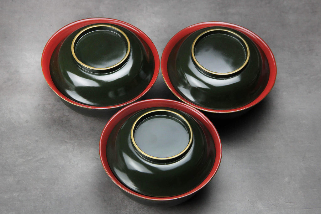 Lidded Owan bowl, Japanese craft