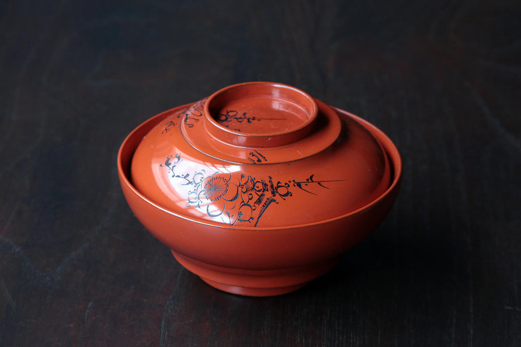 Lidded Owan bowl, Japanese tableware 
