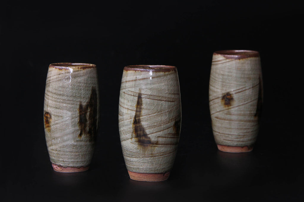 Japanese pottery, Karatsu ware, thin style tea cup
