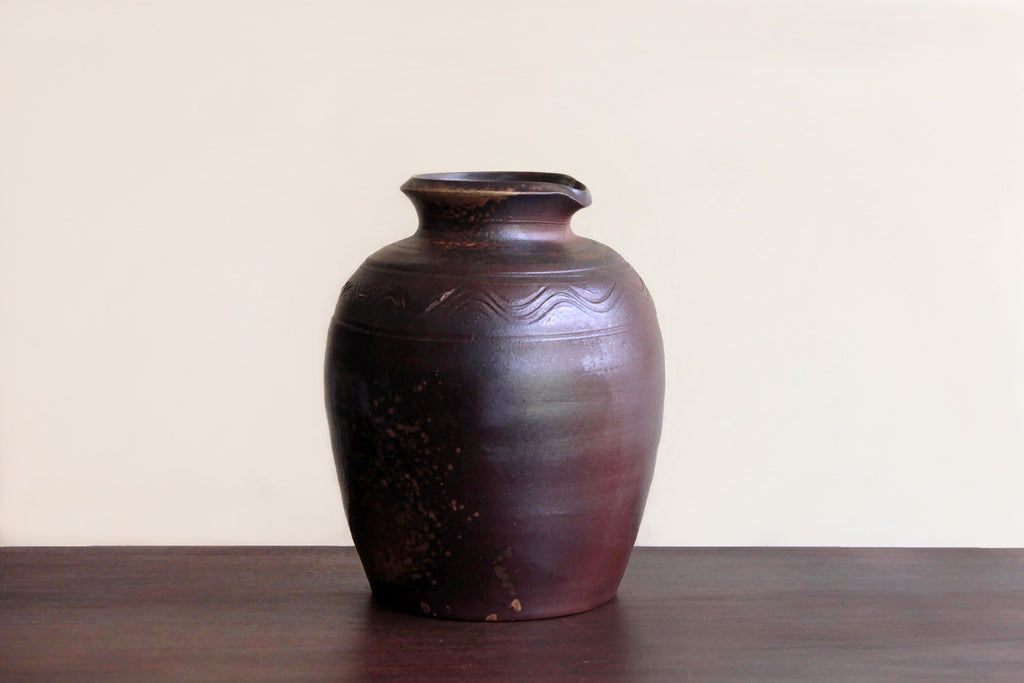 Bizen pottery vintage vase