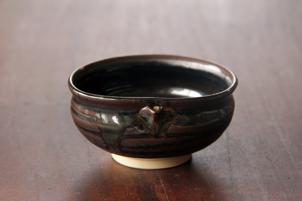 small Katakuchi style bowl, Japanese pottery 